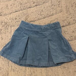 Blue Corduroy Toddler Skirt